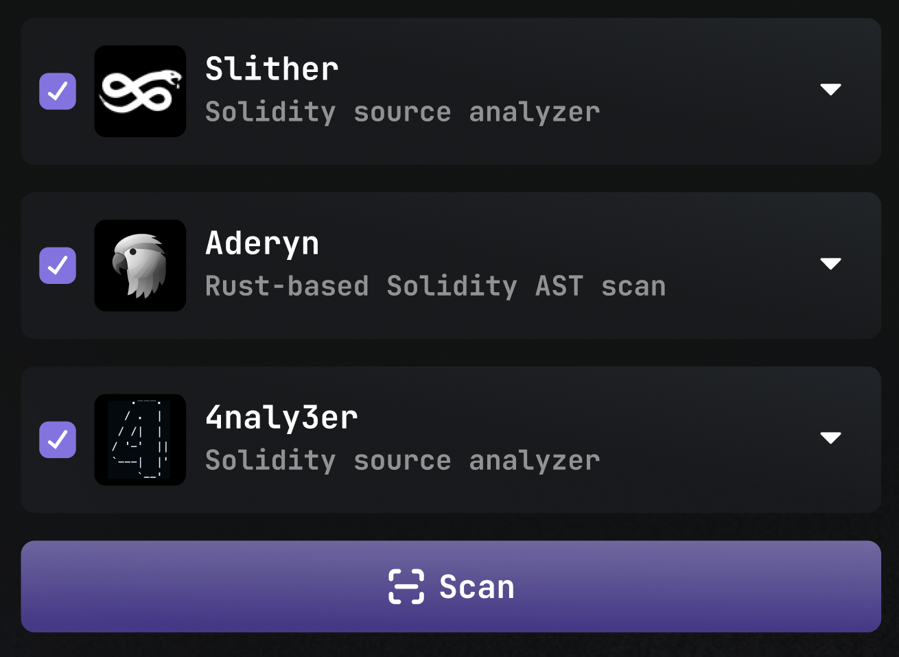 Vulnerability Scanner Interface